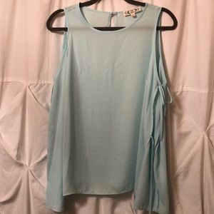 Teal blouse